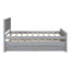 Lit plateforme simple avec lit gigogne et tiroirs-1949012348