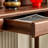 Walnut Solid Wood Round Console Table-1260574764