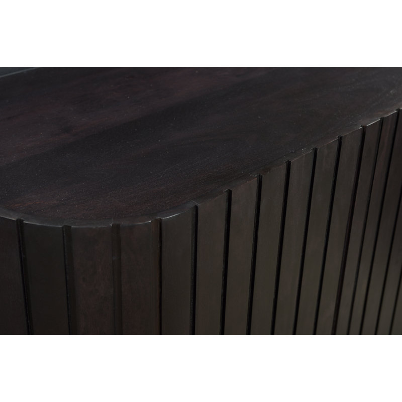 Povera 72'' W Solid Wood Sideboard, Black