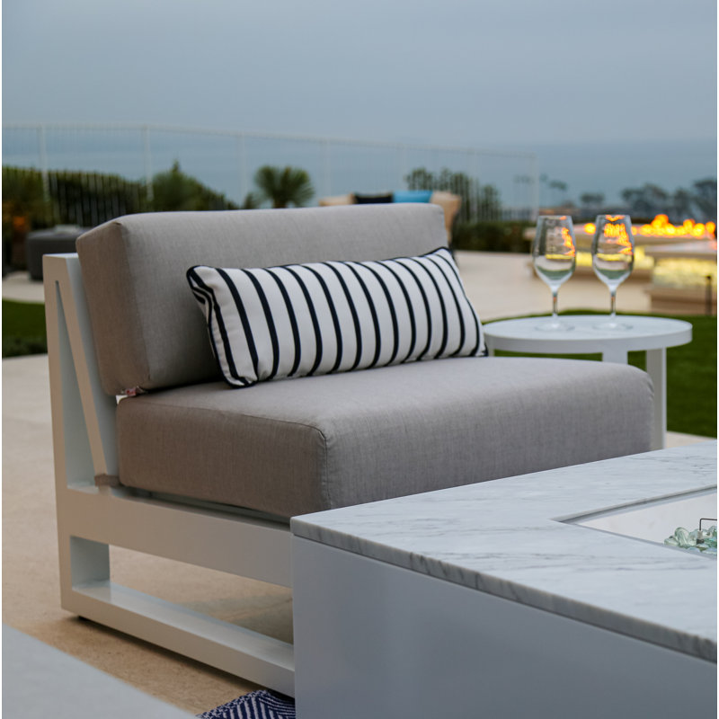 Newport Outdoor Lounge Chair, Canvas Natural Sunbrella® Canvas