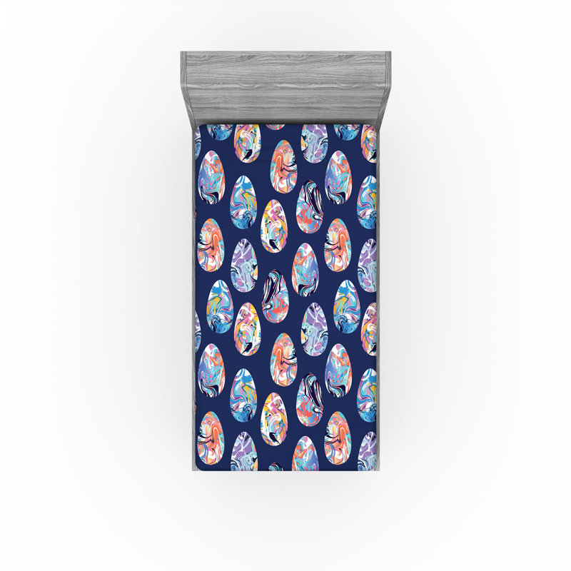 Multicolore drap-housse Ambesonne, Drap-housse de taille simple