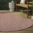 Malpass Modern Rustic Organic Curve Light Rose Indoor/Outdoor Rug-2133730303