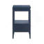 Table de chevet en bois bleu minuit avec un tiroir de rangement-728691747