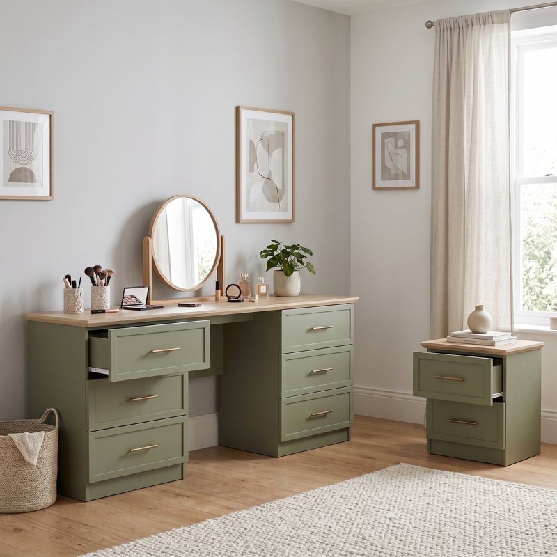 Cleverton Luxe Bedroom Duo Set, Kale Green