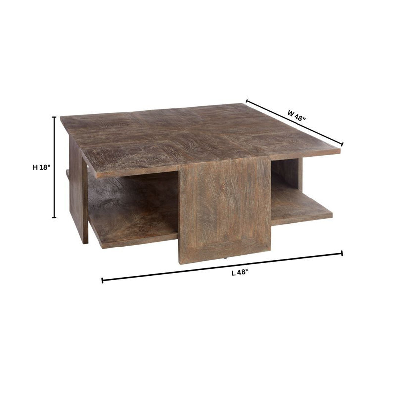 Alta Solid Wood Single Coffee Table