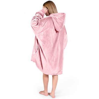 Wearable Hooded Sherpa Blanket