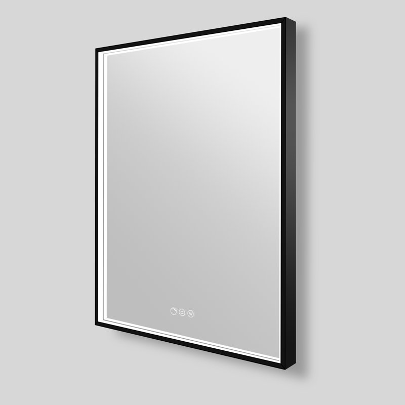 Streamline Rectangular Framed LED Bathroom Vanity Mirror with Defogger, Dimmability, Color Temperature Change