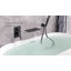 Robinet de baignoire mural à poignée simple avec douche à main