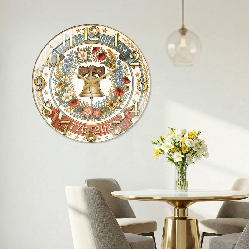 "Floral Bell USA 250th Anniversary Merchandise", 40 x 40 cm (15,7 x 15,7 pouces)