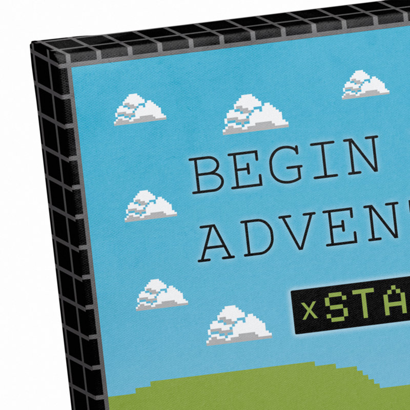 Commencez votre aventure sur toile Boucher, H 8 po x l 10 po x P 1,25 po
