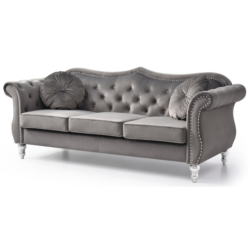 Modern Sofa Glory Furniture Hollywood Sofa, Dark Gray
