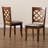 Aizlee Cross Back Side Chair in Brown/Grey