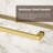 48" W X 74" H Double Sliding Frameless Shower Door With 5/16" Tempered Clear Glass And Soft Close System, Brushed Gold-105013340