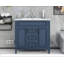 Meuble-lavabo avec lavabo supérieur, armoire de rangement avec 2 portes à fermeture douce et 2 tiroirs, lavabo simple