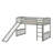 Twin-Size Loft Bed Highlighting A Slide
