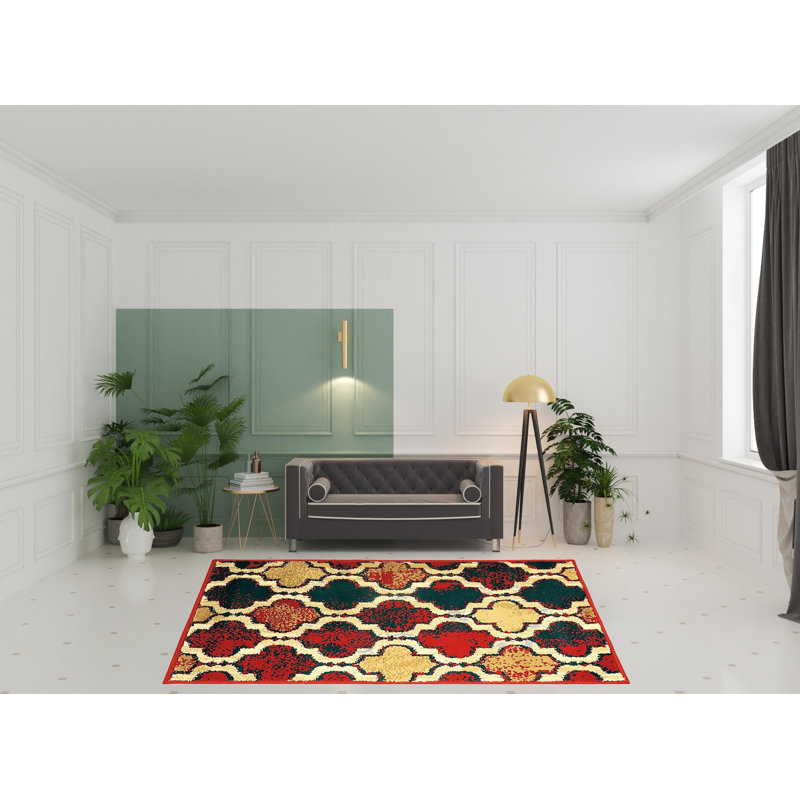 Jenniya Moroccan Indoor Rug, Rectangle 8' x 10'