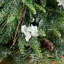 4Ft. Pre-Lit Artificial Mixed Pine Snowed Christmas Tree With Pinecones In Decorative Planter With 60 Warm White LED Lights