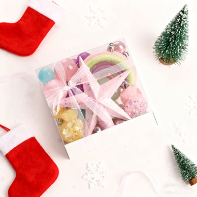 40-Pack Christmas Ornaments, Macaron Colour Shatterproof Balls For A Festive Glow, Vibrant Mix For Xmas Tree & Home Decor
