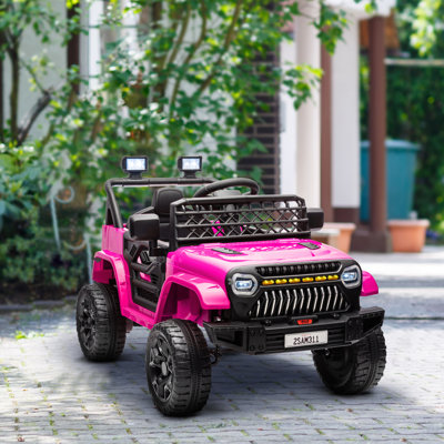 Voiture électrique à piles pour enfants 12V avec 4 roues de suspension