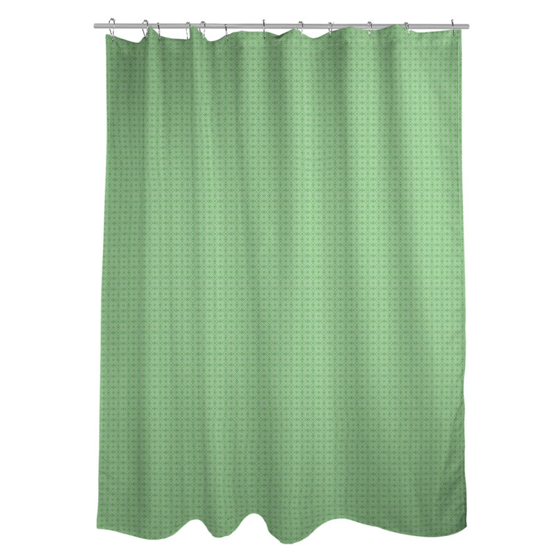 Rideau de douche simple Katelyn Elizabeth, Vert clair