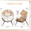 Fauteuil à œufs avec coussin Casi-985718631