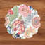 Vida Eggplant And Pink Reversible Round Placemats