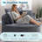 2 Pieces - 53" Oversized Round Accent Chair – Plush Corduroy Upholstery Compression Chaise Longue Chair Indoor-1359756497