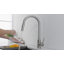 Robinet de cuisine rétractable à poignée simple avec accessoires-55457929
