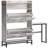 Flip-Down Shoe Storage Cabinet With Open Shelves
