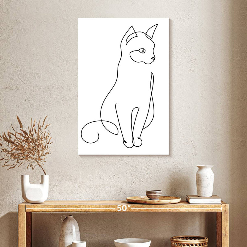Brampt Minimalist Cat, 36" H x 24" W