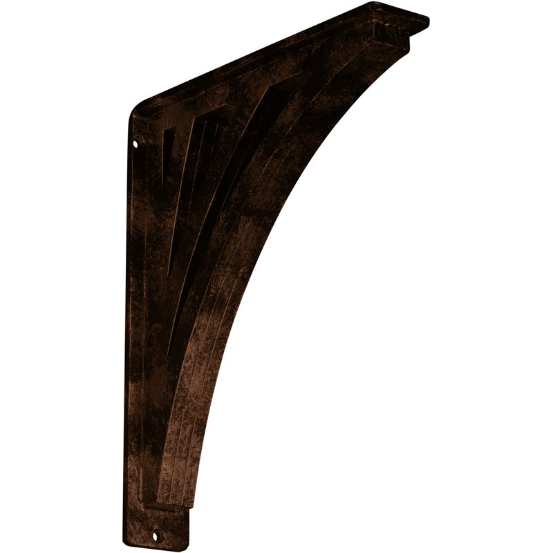 Support en fer forgé Nevio, Cuivre antique, H 12 po x l 2 po x P 10 po