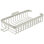 ECBE960B9C4F4928808F591F2627EDED Panier en métal, 10 3/8 po rectangulaire, peu profond, avec crochet en nickel poli