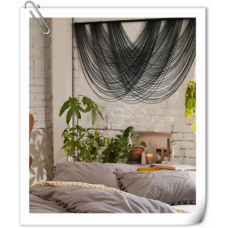 Wall Decor on Fabric, Gray