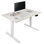 ErgoMax Dual Motor Electric Standing Desk Frame, Height Adjustable Sit Stand Desk Base 24.5”–50”, 3 Memory Controller, Heavy Duty Steel Frame 225 lbs, White (Tabletop Not Included)