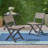 Hillside Bistro Chair, Set Of 2, Foldable Wicker Design For Outdoor Comfort And Style-919782887