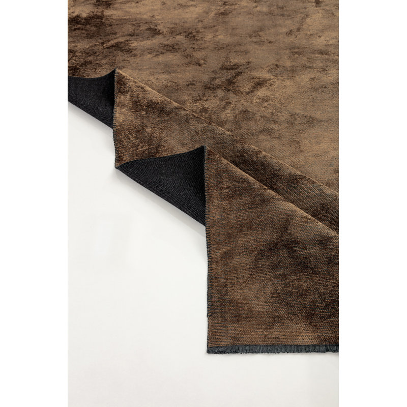 Rapture Brown/Black Luxury Area Rug, Rectangle 7'10" x 9'10"