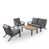 Slate Black Frame/Charcoal Cushion is out of stock selected