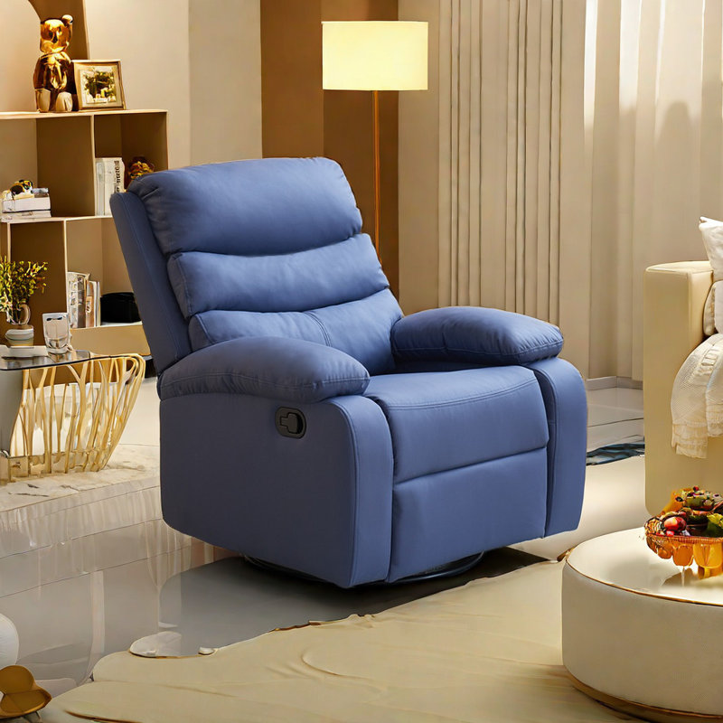 Fauteuil inclinable Theoni, Bleu
