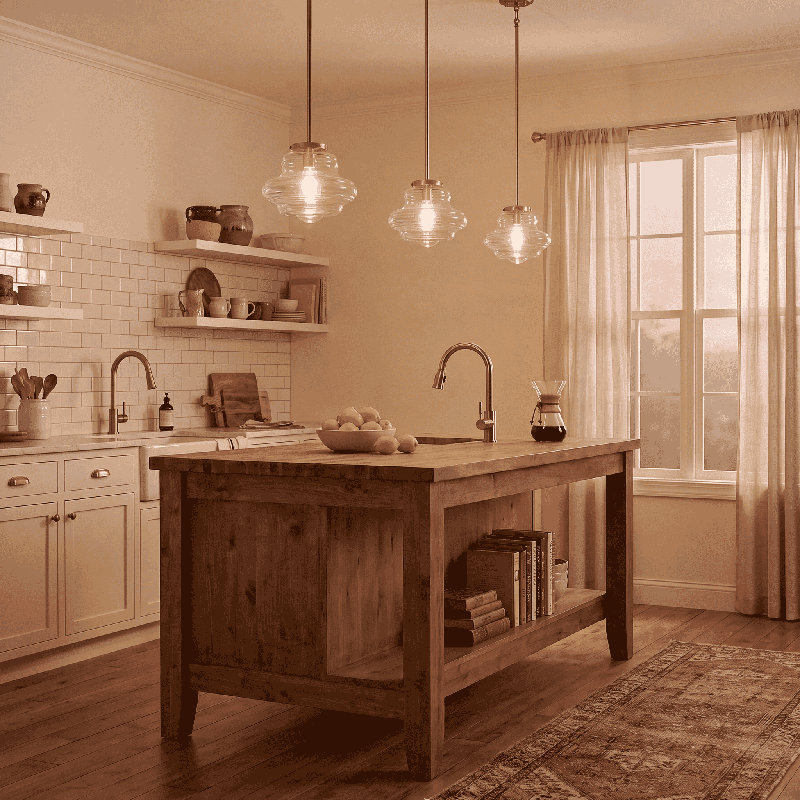 Marah 1-Light Dimmable Schoolhouse Single Pendant, Natural Brass