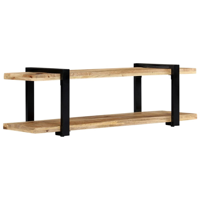 Brynesha Solid Wood TV Stand, Oak