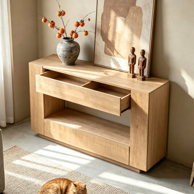 Solid Pine Open Frame Console Table