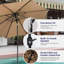Parasol d'extérieur 9 pi 9 pi-2080099161