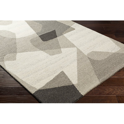Chantise Hand Tufted Wool Abstract Indoor Rug