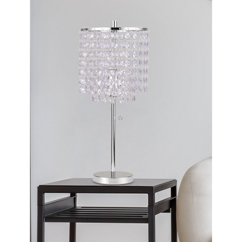 Lampe de chevet Mclea, Chrome chrome, 20.25'' H x 8'' W x 8'' D