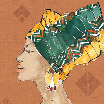 African Flair VII Warm by Anne Tavoletti - Graphic Art