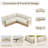 5-Piece Outdoor Modular Sectional Sofa