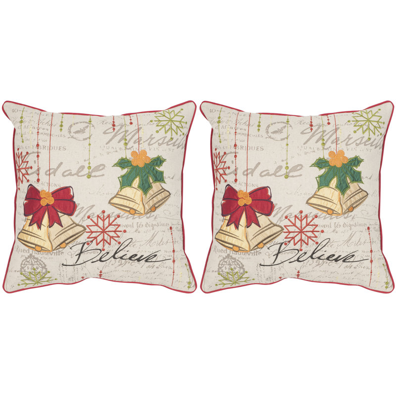 Feather Linen Throw Pillow