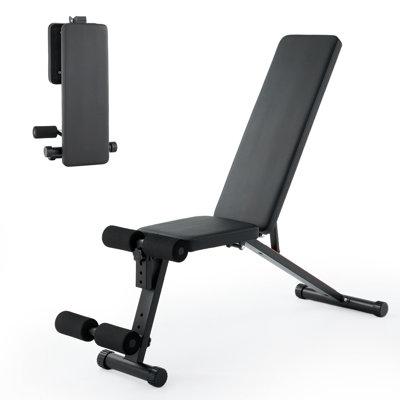 Adjustable Collapsible Weight Bench with Leg Extension Multifunctional Flat Incline Decline Strength Training 200KG Capacity Compact Home Gym for Full Body Workouts
