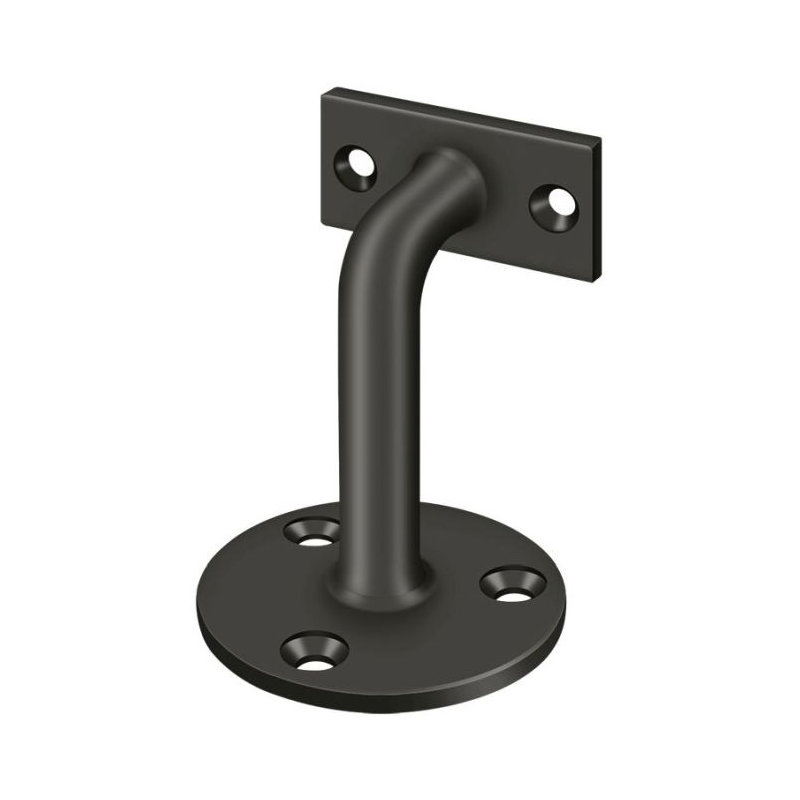Supports de main courante B9C9D7D5743A41EE9E1B79D1ED3196C4, projection de 3 po en bronze huilé, Bronze huilé