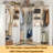 Adjustable 73" Closet Organizer Tower With Drawers, Shelves & Extendable Hanging Rods, Open Wardrobe System For 28.46–60.86" Wide Spaces, White